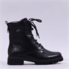 Remonte Tex Platform Laced Ankle Boot - Black
